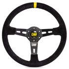 OMP RS Steering Wheel - 350mm Diameter / Suede Trimmed / Semi Dish