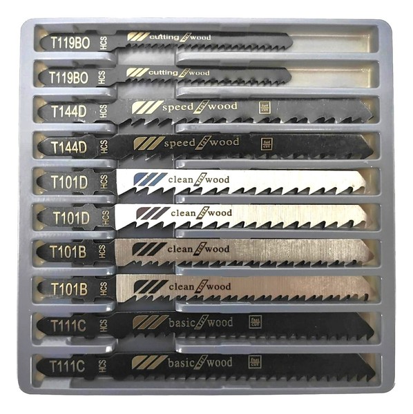 10X StichsäGebläTter T-Schaft StichsäGe Holz Laminat Hcs Pvc 100Mm / 76Mm-image