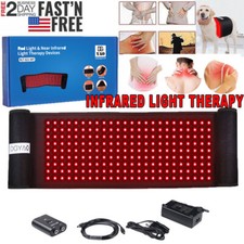 6 in 1 Near Infrared LED Red Light Therapy Warp Belt Pad for Body Pain Relief