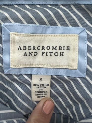 ABERCROMBIE AND FITCH Boys Button Down Cotton Shirt W/ Long Sleeves Size Small - Picture 6 of 6