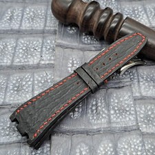28mm/20mm Shark Leather Watch Band Exotic Leather Bespoke Minimalist Design