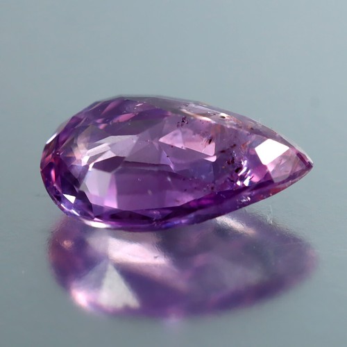GIA Certified 1.37 ct Pear Cut (9x6 mm) Unheated Natural Purplish Pink Sapphire - Picture 2 of 3
