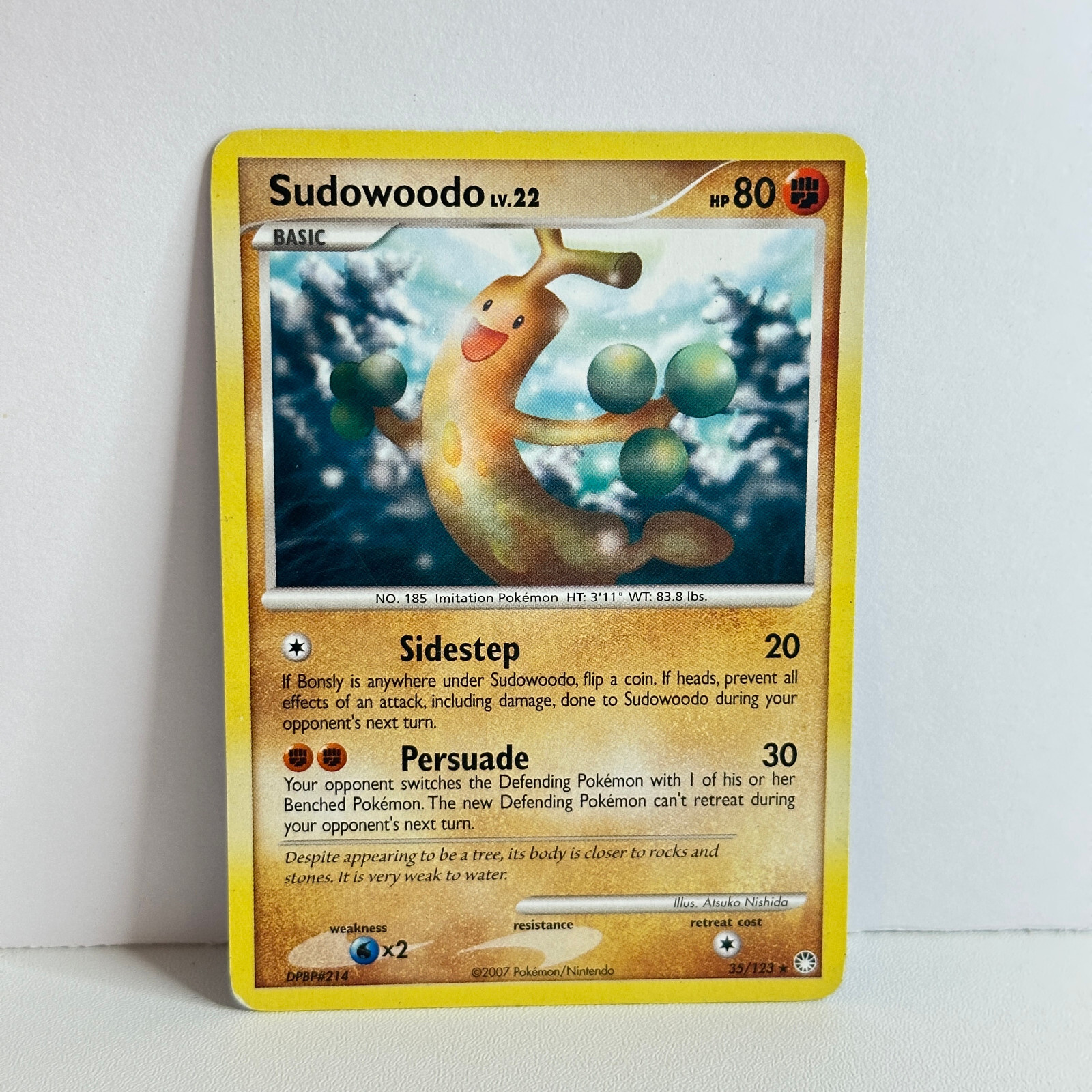 Sudowoodo 35/123 Mysterious Treasures Regular Pokemon TCG LP 2007