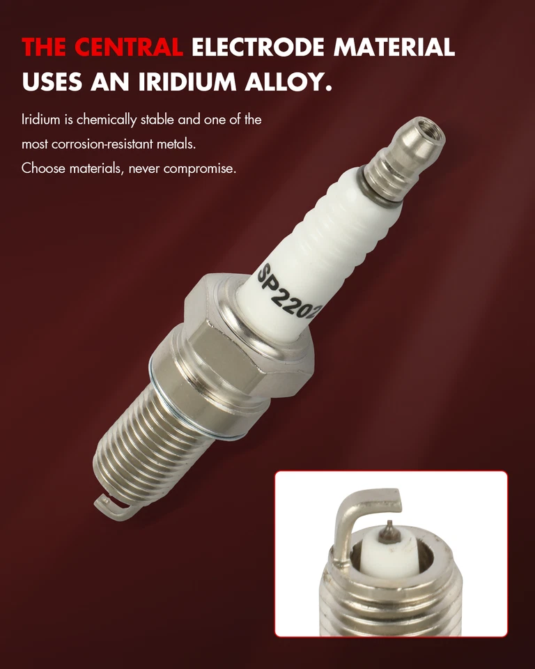 Juego de 4 bujías de iridio para Triumph Thunderbird Sport 2202 1998-2004 Foto 4 de 4