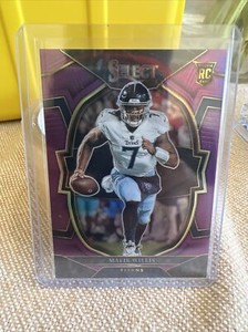 2022 Select Malik Willis Concourse Purple Prizm Rookie RC #66/75 Titans