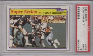 Tony Dorsett 1981 Topps PSA 9 Mint Graded Card Dallas Cowboys Super Action #138