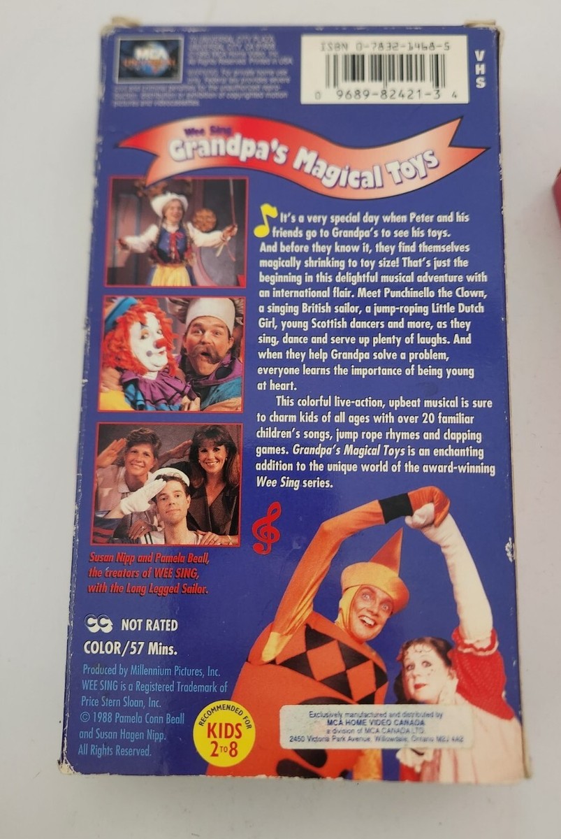 Wee Sing VHS - Grandpa's Magical Toys - A Lively Musical