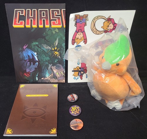 Chasm Promo Item Lot - Bird Plush, Artbook, Poster, Stickers & x3 Buttons - Picture 1 of 14