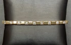 VALENTINO Bracciale Tennis Donna Diamanti Simulati Taglio Tondo 7 46 Ct Placcato Oro Giallo 14k