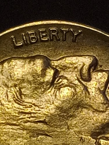 1920-D BUFFALO NICKEL BU DDO date 'STRUCK THRU GREASE' Error variety craziness! - Picture 14 of 22