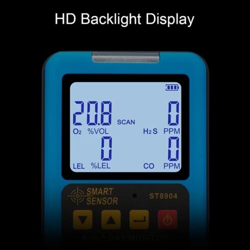 SMART SENSOR 4IN1 Gas Detector Professional Multifunctional O2 CO H20 LEL Alarm - Picture 5 of 21