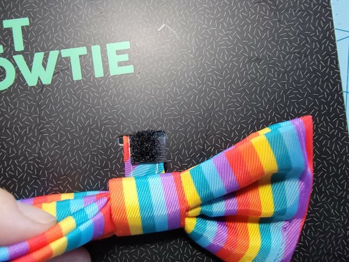 Marca Fuzz Yard: Rainbow Stripe Pet Moño, Cuello Complemento - Nuevo y Envío Gratuito - Imagen 7 de 10