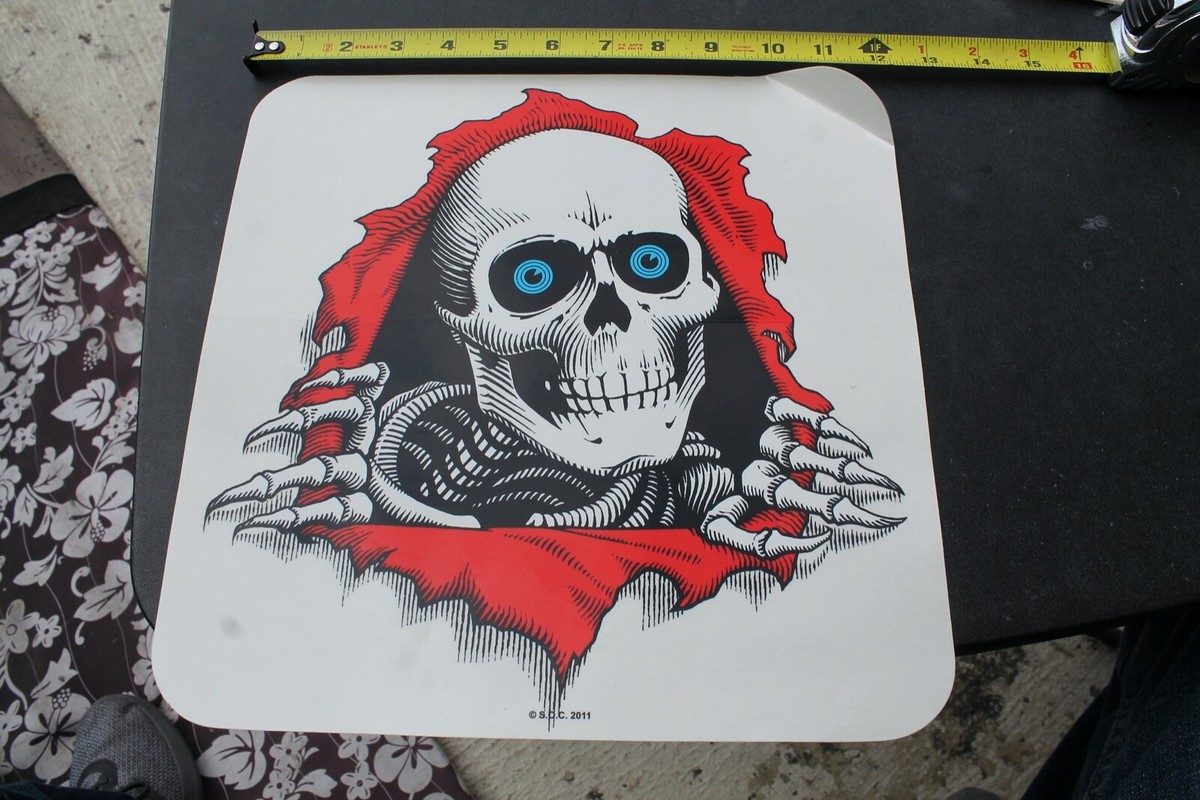 Powell Peralta Skateboards Bones Ripper Clear XXL Original