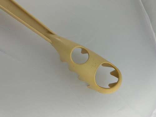 Vtg Tailor Made Nylon Spaghetti Pasta Fork Spoon Server Measuring Almond Cream - Picture 5 of 6