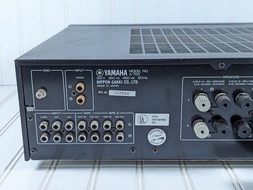 Receptor Amplificador Integrado Estéreo Yamaha A-700 Negro Probado Envío Gratis - Imagen 7 de 8