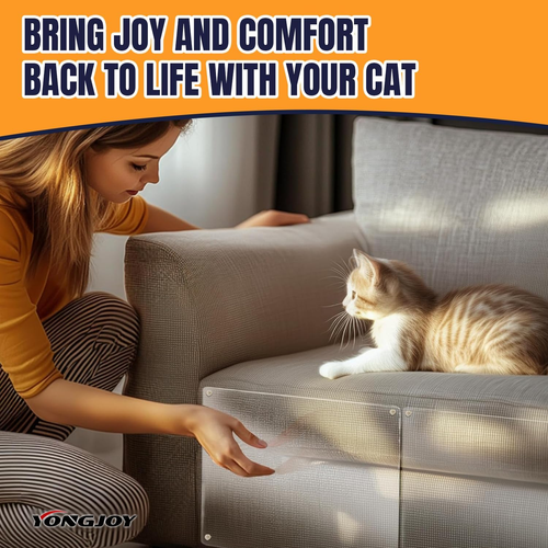 Anti Cat Scratch Furniture Protector-12 Pack Single Side Couch Protector for Cat - Picture 10 of 12