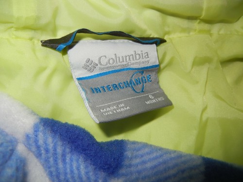 COLUMBIA Blue/Yellow Warm INSULATED SNOW SUIT Winter Coat Jacket 6 MONTHS Baby - Picture 6 of 9