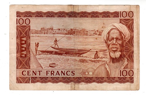 MALI  Billet 100 Francs  22/09/ 1960  P7  PRESIDENT  BON ETAT - Picture 2 of 2