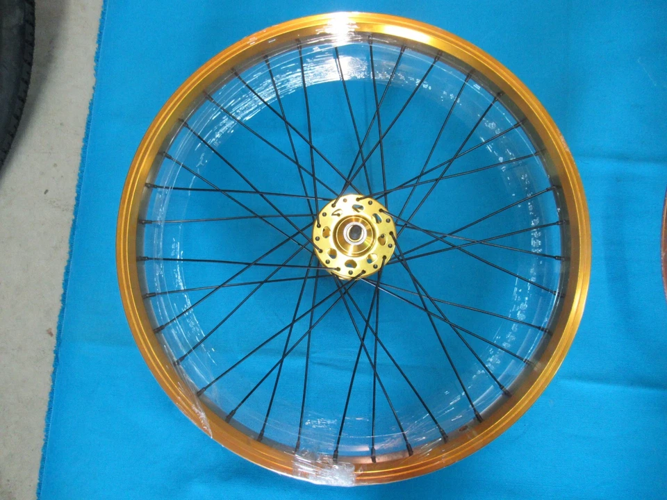 Juego de llantas de rueda libre SE Racing BMX Gold 20" x 24 mm 36 orificios 1 velocidad con cojinete de sellado Foto 3 de 4