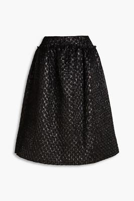 Simone Rocha Cloqué Skirt, Style# 3074 0497, Size UK 10, Black, MSRP $1195