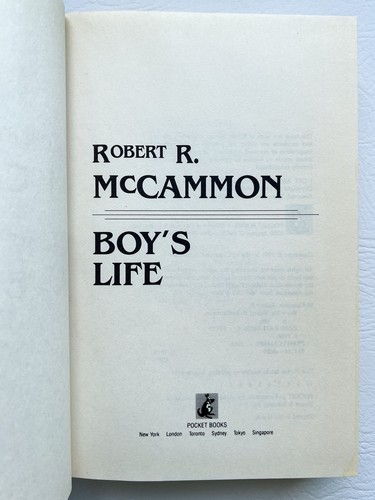 Boy's Life Robert R. McCammon 1991 1st Edition Print Horror Hardcover Good - Imagen 4 de 15