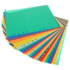 Page Folder Dividers Binder Dividers With Tabs Paper Protectors Plastic 
