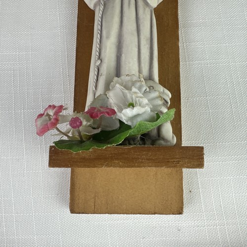 St. Francis Guardian Wood & Resin Wall Decor - Catholic, Religious 8.5”L As Is - Picture 3 of 8