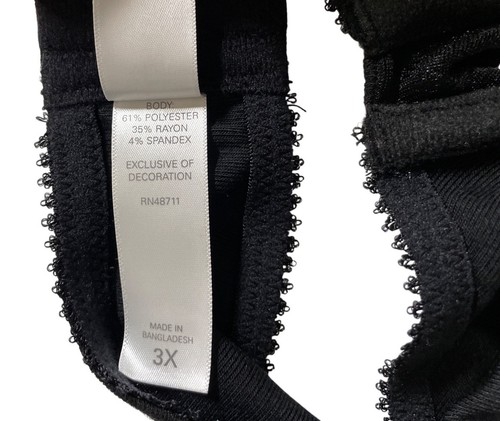 Reggiseno con ferretto Tranquillo e vero nero cinghie regolabili e chiusura con gancio taglia 3X - Foto 11 di 12