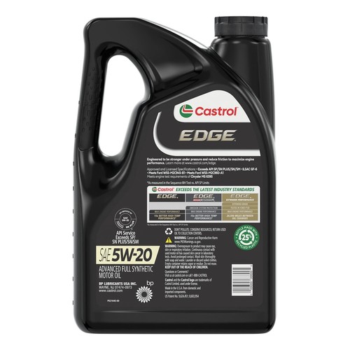 Aceite de motor 5 cuartos avanzado totalmente sintético 5W-20 protección de motor premium nuevo - Imagen 8 de 14