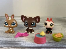Authentic Littlest Pet Shop (LPS) Picnic Time Pets - #219, #220, #221 - 2007