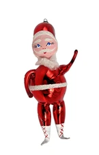 Soffieria De Carlini Italian Blown Glass Christmas Ornament Santa St. Nick VTG