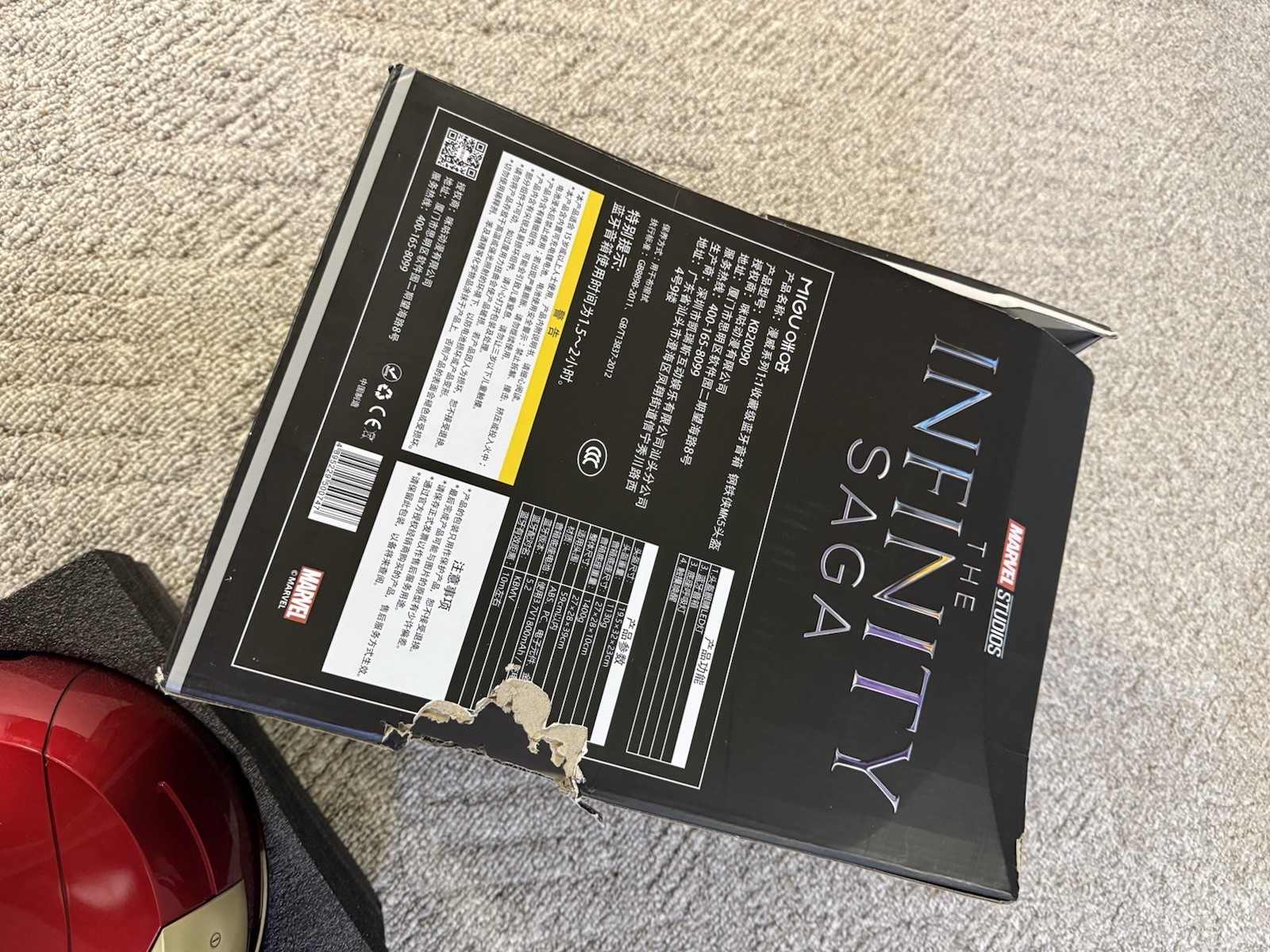 Iron Man Infinity Saga Helmet Replica, Remote, Motorized Faceplate Electronics