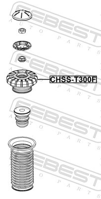 REPAIR KIT SUSPENSION STRUT SUPPORT MOUNT CHSS-T300F FOR CHEVROLET AVEO/KALOS - Picture 3 of 10