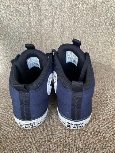 Converse All Star Herrenschuhe Größe 8 (Damen 10) Canvas mittelhoch marineblau gebraucht, in einwandfreiem Zustand - Bild 5 von 7