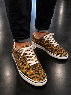 NWOB Hard To Find Mens Vans Leopard print comfy cush sneakers 9.5 Men s/11 Women