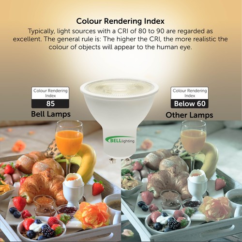 BELL Lighting GU10 LED Bulbs | Warm Soft Cool White | 4.4W 350lm Spotlights - Picture 7 of 31