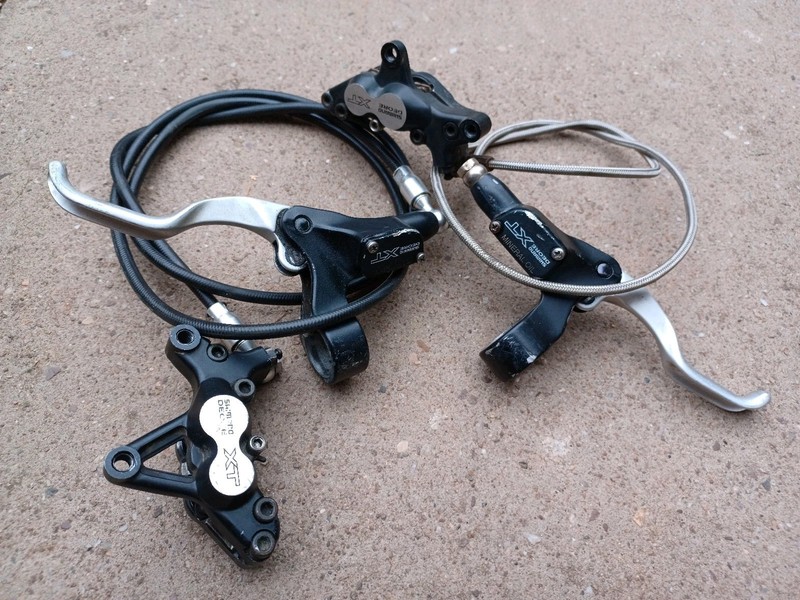 Shimano Deore XT BL-M755 BR-M755 4-Piston Hydraulic Disc Brake set retro brakes