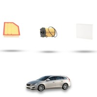Hoffcar Set Service - 3 Filter Kompatibel Mit Volvo V60 1.5 T3 112Kw Von 2015