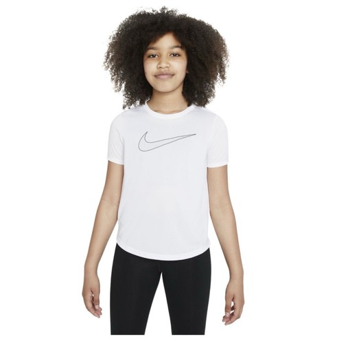NEW - Girls Size Small Plus Nike Dri-FIT White T-Shirt