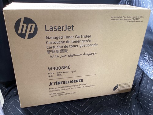 HP Original W9008MC Schwarz Toner OEM Original E50145 E52645 - Versiegelte Verpackung