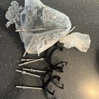 Wavin Osma RoundLine bow and pin rise and fall bracket 112mm black 0T914B