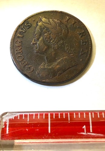 Great Britain - 1/2 Penny 1753 - George II, XF - Bild 3 von 4