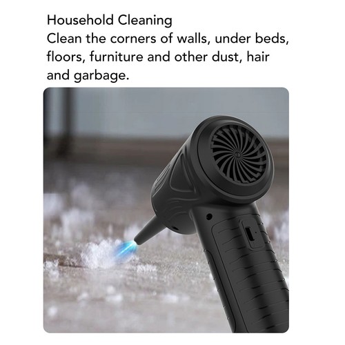 5500pa Compressed Air Duster 3 Le-vels Adjustment Rechargeable Cordless Porta FY - Afbeelding 6 van 24