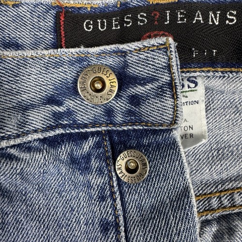 Vintage Guess Jeans Mens 34x32 USA Made Light Straight Relaxed Retro 90s 25152 - Picture 12 of 15