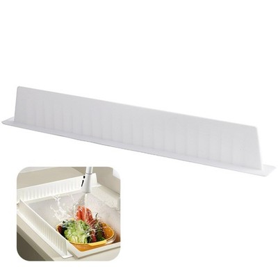 Silicone Kitchen Sink Splash Guard Reusable Bar Water Baffle Plate Splas