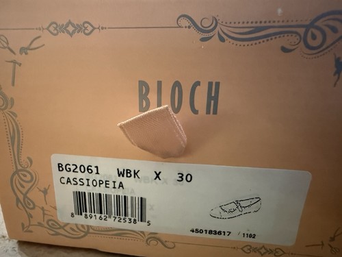Bloch Niñas Casiopea Ballet Blanco y Negro Bloch Plano Talla 30 EE. UU. Talla 11.5-12 - Imagen 11 de 11
