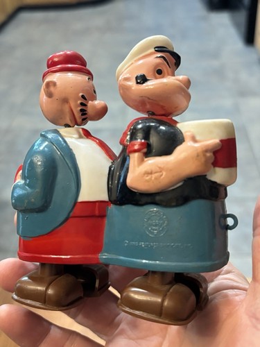 Vintage Marx Toys Popeye the Sailor Man & Wimpy Bobblehead Ramp Walker - Bild 3 von 5