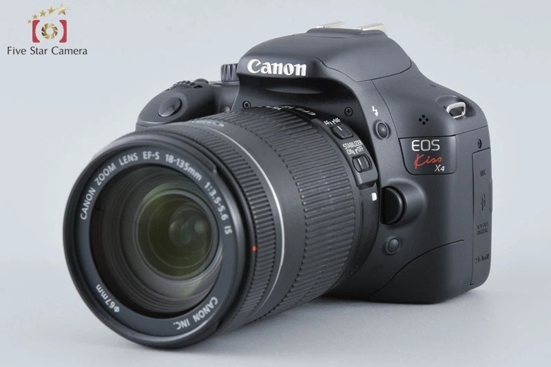 Canon EOS Kiss X4 / Rebel T2i / 550D 18.0 MP DSLR EF-S 18-135 IS Lens w/ Box - Image 2 of 4