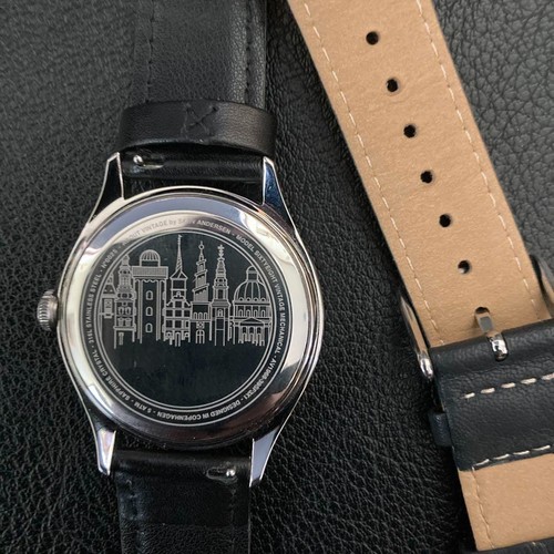 About Vintage 1968 Mechanical Watch 39mm Midnight Blue Dial Hand-Wound Limited - Picture 2 of 9