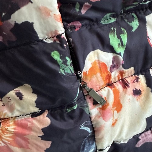 MAX MARA WEEKEND Down Puffer Coat Convertable to Vest Size XS / 6 Women's Floral - Picture 15 of 18